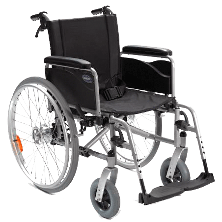 Bauteile eines Rollstuhls