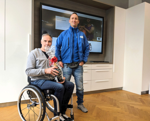 Adaptivrollstuhl Übergabe