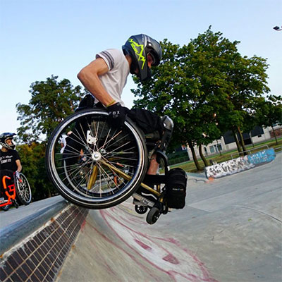 Rollstuhlrad Skater