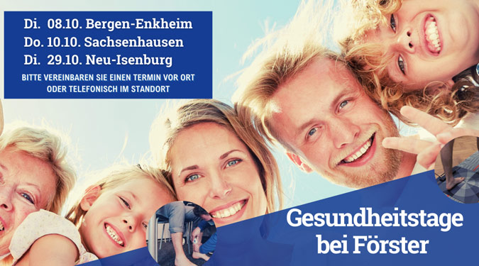 Gesundheitstage im Oktober