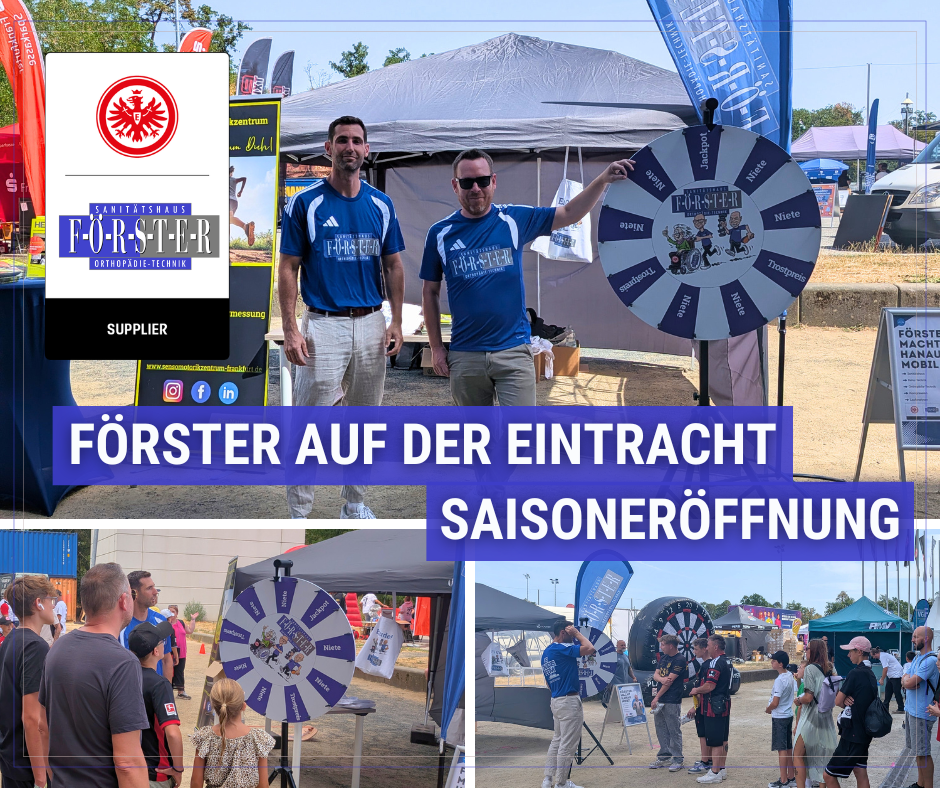 Facebook_Eintracht_2026 Bildcollage Sanitätshaus auf Saisoneröffnung Eintracht Frankfurt